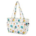 MCHIVER Pickleball White Pattern Quilted Tote Bag for Women Lightweight Puffy Pickleball Tote Bag with Compartments Large Shoulder Handbag for Travel Work Gym