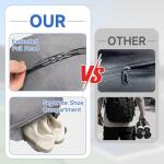 SANLIKE Pickleball Bag Backpack for Men Women，Large Pickle Ball Paddle Bag Fits 2 to 4 Paddles,Sports Duffle Bags with Shoe Compartment and Pocket (Gray)