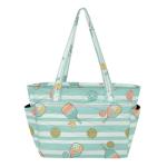 VIGTRO Colorful Pickleball Paddles Balls Women Puffer Tote Bag with Compartments, Reusable Quilted Handbag Shoulder Bag with Zipper for Travel, Work, Gym, Shopping