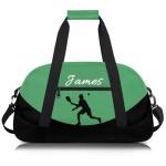 Herdesigns Custom Pickleball Gym Duffel Bag for Men, Ball Personalized Name Travel Sport Tote Bags Custom Overnight Weekender Bags, Green