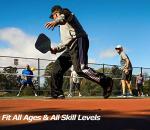 JoncAye Pickle-Ball Racket Set of 2 or 4, Fiberglass Graphite Paddles for Beginners Intermediate, USAPA Approved Pickleball Gear with Balls, Portable Bag, Grip Tape, Comfy Grip for Adults Kids