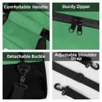 Herdesigns Custom Pickleball Gym Duffel Bag for Men, Ball Personalized Name Travel Sport Tote Bags Custom Overnight Weekender Bags, Green