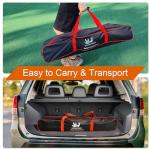 Portable Pickleball Net, Regulation Size 22FT and 11FT Half Court 2-in-1 Pickle Ball Net with 2 Pickleballs and Carry Bag for Driveway, Backyard, Street, Weather Resistance Steady Steel Frame