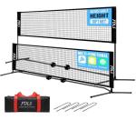 FDLS 10FT Portable Badminton Pickleball Net with Carry Bag for Indoor Outdoor, Height Adjustable| Easy Setup