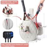 VIGEGARI Quilted Tennis Bag for Women – Tennis Backpack & Crossbody Sling | Holds 2 Rackets or 3 Pickleball Paddles | Lightweight Badminton Racket Bag, Tennis Tote & Sports Backpack