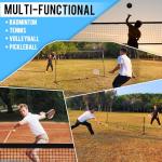 FDLS 10FT Portable Badminton Pickleball Net with Carry Bag for Indoor Outdoor, Height Adjustable| Easy Setup