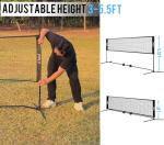 FDLS 10FT Portable Badminton Pickleball Net with Carry Bag for Indoor Outdoor, Height Adjustable| Easy Setup