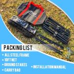 FDLS 10FT Portable Badminton Pickleball Net with Carry Bag for Indoor Outdoor, Height Adjustable| Easy Setup