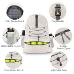 SANLIKE Pickleball Bag Backpack for Men Women，Large Pickle Ball Paddle Bag Fits 2 to 4 Paddles,Sports Duffle Bags with Shoe Compartment and Pocket (White)