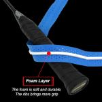 Senston New Racquet Grip Anti Slip Perforated Super Absorbent Tennis Overgrip Badminton Overgrip Pickleball Overgrip 5 Pack.