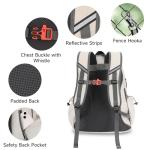SANLIKE Pickleball Bag Backpack for Men Women，Large Pickle Ball Paddle Bag Fits 2 to 4 Paddles,Sports Duffle Bags with Shoe Compartment and Pocket (White)