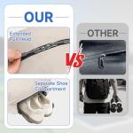 SANLIKE Pickleball Bag Backpack for Men Women，Large Pickle Ball Paddle Bag Fits 2 to 4 Paddles,Sports Duffle Bags with Shoe Compartment and Pocket (White)