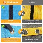 17FT Portable Pickleball Badminton Net Set Outdoor, Height Adjustable Multi Sports Net Set for Backyards Beach Driveway with 4 Aluminum Rackets, 2 Pickle Paddles and Carry Bag, Easy Set Up & Durable