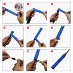 Senston New Racquet Grip Anti Slip Perforated Super Absorbent Tennis Overgrip Badminton Overgrip Pickleball Overgrip 5 Pack.