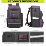 HAMBOLY Pickleball Bag for Men & Women, Large Pickleball Backpack with Shoes Compartment and Cooler, Fence Hook Design