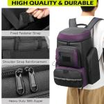 HAMBOLY Pickleball Bag for Men & Women, Large Pickleball Backpack with Shoes Compartment and Cooler, Fence Hook Design