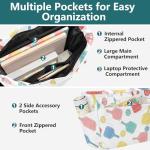 MCHIVER Pickleballs Sports Blue Print Quilted Tote Bag for Women Lightweight Puffy Laptop Bag with Compartments Large Puffy Shoulder Handbag for Travel Work Gym