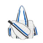 Babs + Birdie The Bennett Pickleball Puffer Duffel Sport Bag – Lightweight Pickleball Bag for Men & Women with Paddle Compartment and Large Storage (White)