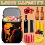 Cooler Backpack Pickleball Graffiti Insulated Leakproof Backpack Lightweight Ice Coolers Waterproof Cooler Bag Lunch Backpack for Camping Hiking Picnic for Men Women