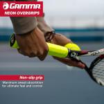 Gamma Sports Neon Tac Overgrip, Tacky Grip for Tennis, Pickleball, Squash, and Badminton Racquets, Assorted 3 Pack