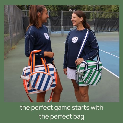 Navy/Green Pickleball Bag for Women and Men