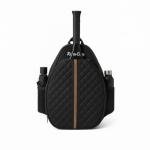 RAREGRAY Premium Tennis Bag – Large Capacity Crossbody Racket Bag for Tennis, Pickleball, Badminton & Squash – Water-Resistant, Lightweight for Women & Men (BLACK)