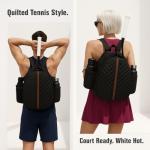 RAREGRAY Premium Tennis Bag – Large Capacity Crossbody Racket Bag for Tennis, Pickleball, Badminton & Squash – Water-Resistant, Lightweight for Women & Men (BLACK)