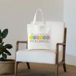 NATSUNO Pickleball Canvas Tote Bag, Pickle Ball Gifts for Women Pickle Ball Lovers, It's a Good Day to Play Pickleball Canvas Tote Bag for Women, Reusable Grocery Bags Shopping Bags