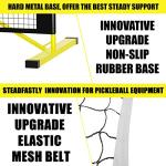 PICKLETECH 4.0 Slim Version Pickleball Net Portable Outdoor, 22 FT Pickleball Net, USAPA Regulation Size, Pickle Ball Net System with Carrying Bag for Driveway