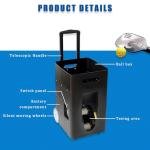 Pickleballs Machine, Pickleballs Training Equipment, Practice Launcher for 40 Balls Pickleballs Training, Adjustable Throwing Angle, Speed, Rotation Frequency for Beginners