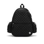 Thorza Tennis & Pickleball Backpack for Women & Men – Compact Racket Bag, Lightweight Quilted Design with Bottle Pockets, Ideal for Practice, Travel & Everyday Court Use - Black