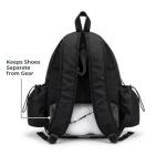 Thorza Tennis & Pickleball Backpack for Women & Men – Compact Racket Bag, Lightweight Quilted Design with Bottle Pockets, Ideal for Practice, Travel & Everyday Court Use - Black