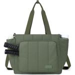 Chase Chic Pickleball Tote Bag for Women,Lightweight Puffer Quilted Crossbody Shoulder Bag Pickle Ball Paddle Holder for Gym Sports,Green