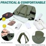 Chase Chic Pickleball Tote Bag for Women,Lightweight Puffer Quilted Crossbody Shoulder Bag Pickle Ball Paddle Holder for Gym Sports,Green