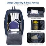 KAVIGOR Pickleball Bag, Large Pickleball Backpack Holds 4 to 6 Paddles, Shoes Compartment & Wet/Dry Pocket (9 Pockets), Charge Port