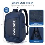 KAVIGOR Pickleball Bag, Large Pickleball Backpack Holds 4 to 6 Paddles, Shoes Compartment & Wet/Dry Pocket (9 Pockets), Charge Port