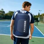 KAVIGOR Pickleball Bag, Large Pickleball Backpack Holds 4 to 6 Paddles, Shoes Compartment & Wet/Dry Pocket (9 Pockets), Charge Port
