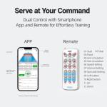 PUSUN PP-Smart Pickleball Machine with APP & Remote Control, 20 Landing Points, Adjustable Spin, 80-Ball Capacity, Portable Pickleball Ball Launcher Solo & Team Practice – Beginners to Pros