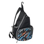 Alveroya Pickleball Sling Bag with Shoe Compartment for Men Women, Professional Pickleball Backpack Fits 2-3 Paddles, Large Capacity Paddle Bag with 36oz Water Bottle Pocket & Fence Hook -Grey/Black