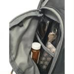 Alveroya Pickleball Sling Bag with Shoe Compartment for Men Women, Professional Pickleball Backpack Fits 2-3 Paddles, Large Capacity Paddle Bag with 36oz Water Bottle Pocket & Fence Hook -Grey/Black