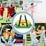 Herdesigns Custom Pickleball Gym Duffel Bag for Men, Ball Personalized Name Travel Sport Tote Bags Custom Overnight Weekender Bags, Yellow Green