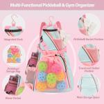 EdenRiver Pickleball Bag for Women Pickleball Backpack with Water Bottle Holder and Drawstring Mesh Bag for Pickle Ball Accessories (With Shoe Compartment)