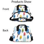 SinSenMa Personalize Insulated Lunch Bag,Customized Name Lunch Box with Shoulder Strap,Large Tote Bag Reusable Containers Meal Prep Work Picnic Thermal Cooler Bag Pickleballs