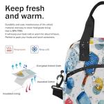 SinSenMa Personalize Insulated Lunch Bag,Customized Name Lunch Box with Shoulder Strap,Large Tote Bag Reusable Containers Meal Prep Work Picnic Thermal Cooler Bag Pickleballs