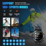 Rugged Military Smart Watch for Fitness Tracking