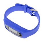 Blue Silicone Sports Watch & Step Pedometer