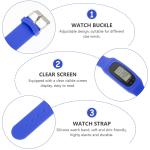Blue Silicone Sports Watch & Step Pedometer