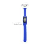Blue Silicone Sports Watch & Step Pedometer