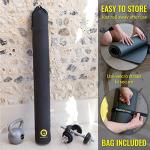 ActiveGear Large Exercise Mat for Home Workout | Workout Gym Flooring for Home Gym | Rubber Workout Mat - 6 x 4 ft Black