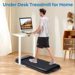 Walking Pad Treadmill with Handles, Folding Foldable Electric Treadmills for Home Small, 3.0HP Walking Pad with Handle Bar, 3 in 1 Portable Under Desk Treadmill with LED Display, 320LBS Capacity